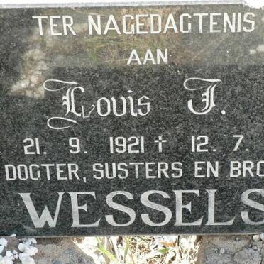 WESSELS Roelof Calwynuis 1895-1945 :: WESSELS Louis J. 1921-1997 :: STEYN Engelina Elizabeth nee FOURIE 1896-1978 