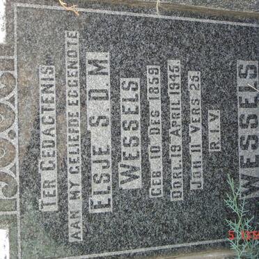 WESSELS Elsje S.D.M. 1859-1945