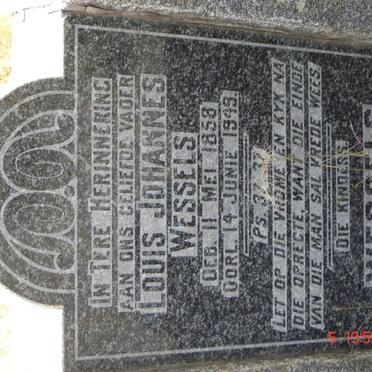 WESSELS Louis Johannes 1858-1949