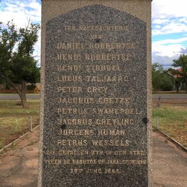 3. Jakkalsfontein Monument 1865