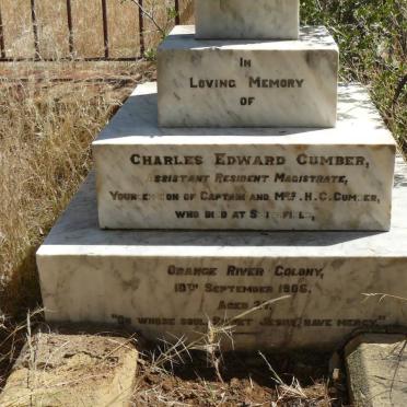 CUMBER Charles Edward -1906