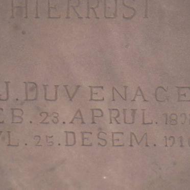 DUVENAGE A.J. 1891-1916