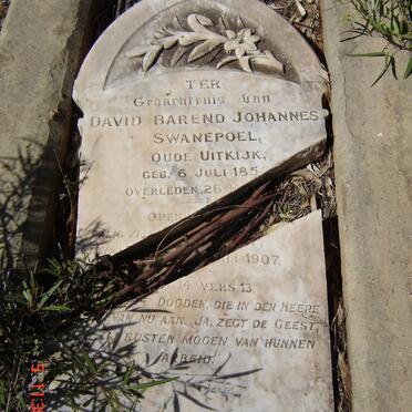 SWANEPOEL David Barend Johannes 1857-1907