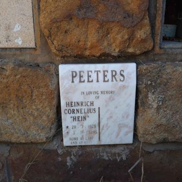 PEETERS Heinrich Cornelius 1928-2005