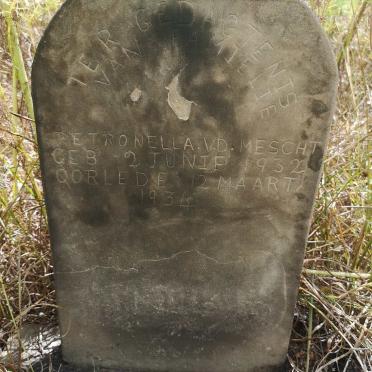 MESCHT Petronella, v.d. 1932-1934