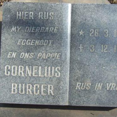 BURGER Cornelius 1905-1969