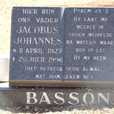 BASSON Jacobus Johannes 1927-1996