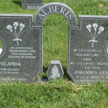 ALBERTS Johannes Gerhardus 1938-1998 :: ALBERTS Yelanda 1963-2010