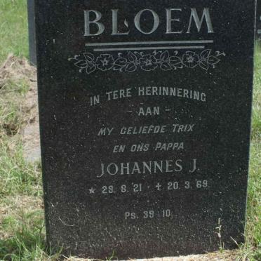 BLOEM Johannes J. 1921-1969