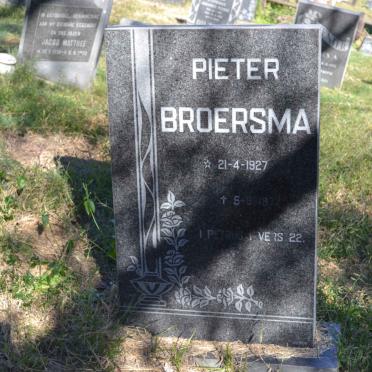 BROERSMA Pieter 1927-1977