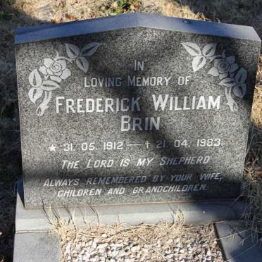 BRIN Frederick William 1912-1983