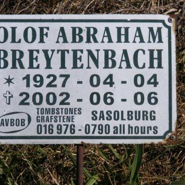 BREYTENBACH Olof Abraham 1927-2002