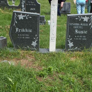 BRITS Frikkie 1919-2002 &amp; Susanna Maria GRIESEL 1911-1996