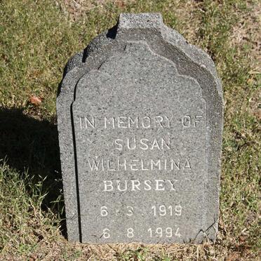 BURSEY Susan Wilhelmina 1919-1994