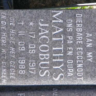 THOMPSON Theunis 1935- &amp; Irene 1946-2010