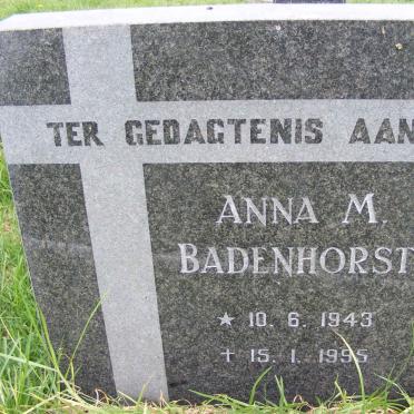 BADENHORST Anna M. 1943-1995