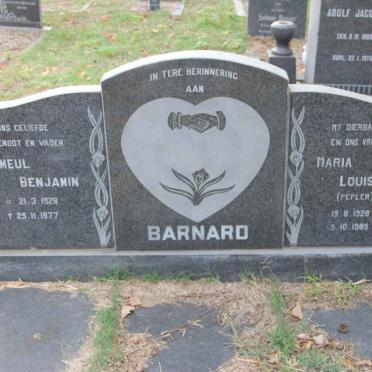 BARNARD Sameul Benjamin 1928-1977 &amp; Maria Louisa PEPLER 1928-1985