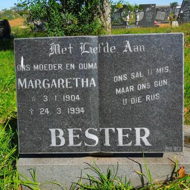 BESTER Margaretha 1904-1994