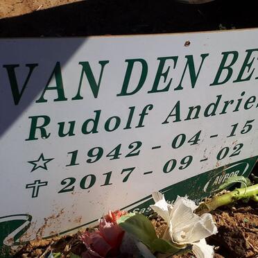 BERG Rudolf Andries, van den 1942-2017