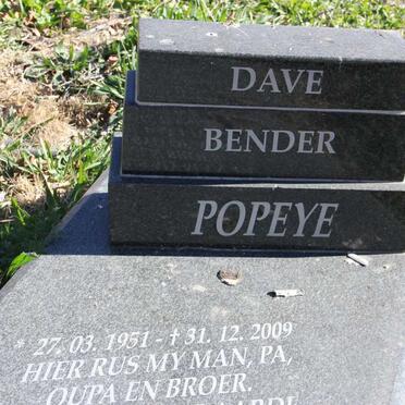 BENDER Dave 1951-2009