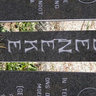 BENEKE Johan 1937-1987 &amp; Nelie GELDENHUYS 1925-