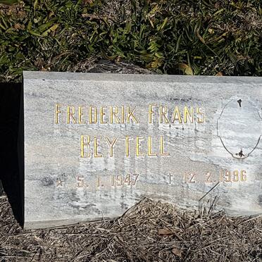BEYTELL Frederik Frans 1947-1986