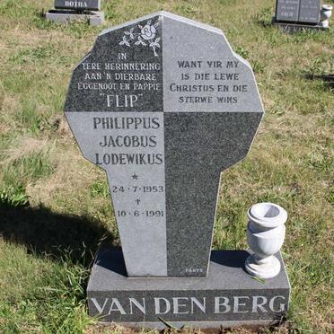 BERG Philippus Jacobus Lodewikus, van den 1953-1991