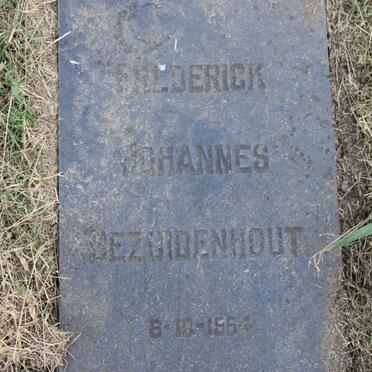 BEZUIDENHOUT Frederick Johannes -1964