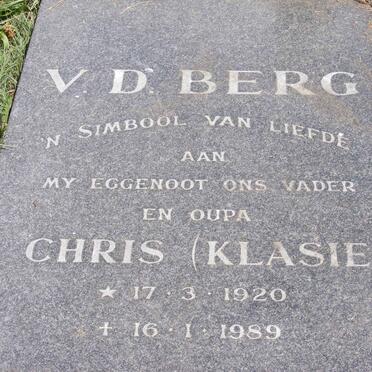 BERG Chris, v.d. 1920-1989