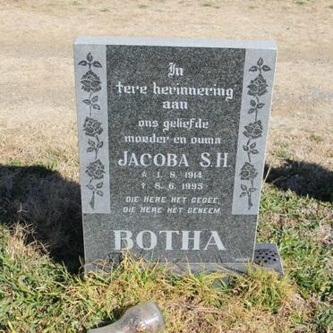 BOTHA Jacoba S.H. 1914-1995