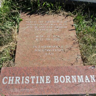 BORNMAN Christine 1934-2006
