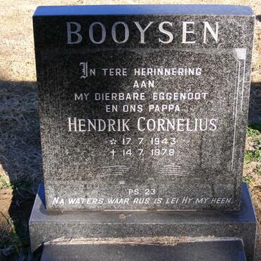 BOOYSEN Hendrik Cornelius 1943-1978