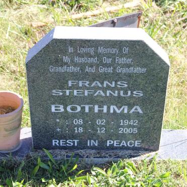 BOTHMA Frans Stefanus 1942-2005