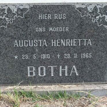 BOTHA Augusta Henrietta 1910-1965