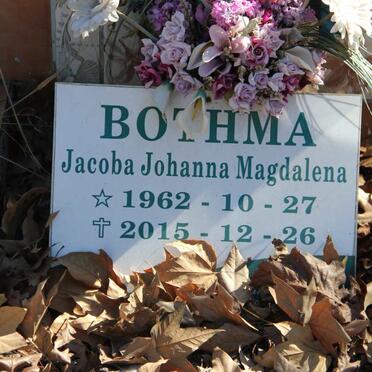 BOTHMA Jacoba Johanna Magdalena 1962-2015