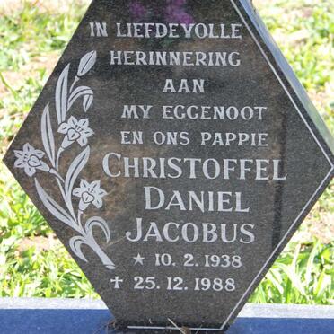 BOTHA Christoffel Daniel Jacobus 1938-1988 &amp; Maria Gertruida Catharina 1940-2010 