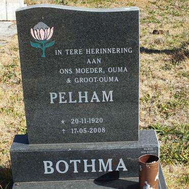 BOTHMA Pelham 1920-2008