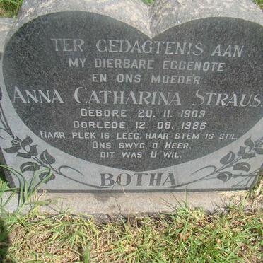 BOTHA Anna Catharina Strauss 1909-1986
