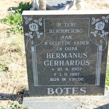 BOTES Hermanus Gerhardus 1907-1987