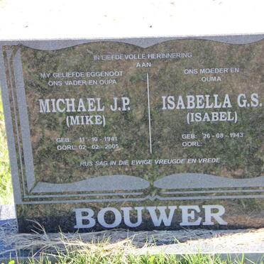 BOUWER Michael J.P. 1941-2005 &amp; Isabella G.S. 1943-