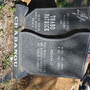 CHABANGU Thabo Patrick 1981-2012