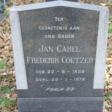 COETZER Jan Carel Frederik 1936-1976