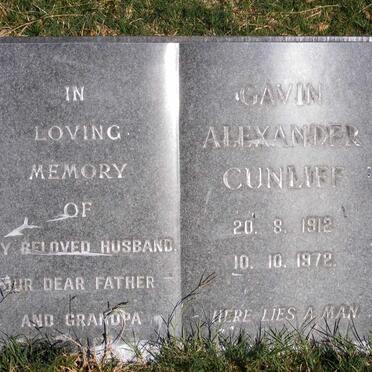CUNLIFF Gavin Alexander 1912-1972