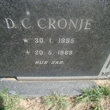 CRONJE D.C. 1885-1969