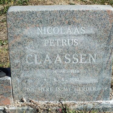 CLAASSEN Nicolaas Petrus 1928-2002