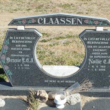 CLAASSEN C.J. 1913-2000 &amp; E.C.J. 1918-2008