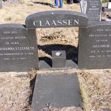 CLAASSEN Salomon 1909-1984 &amp; Johanna Elizabeth DANNHAUSER 1908-1984