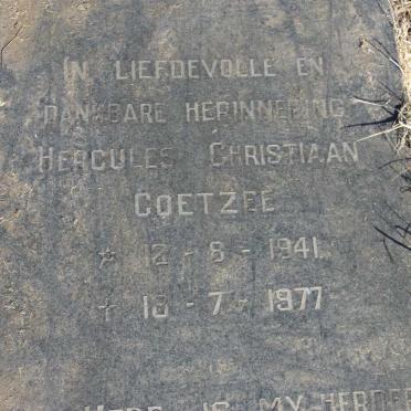 COETZEE Hercules Christiaan 1941-1977