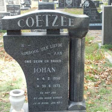 COETZEE Johan 1956-1973