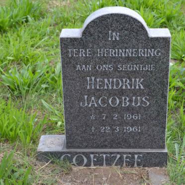 COETZEE Hendrik Jacobus 1961-1961